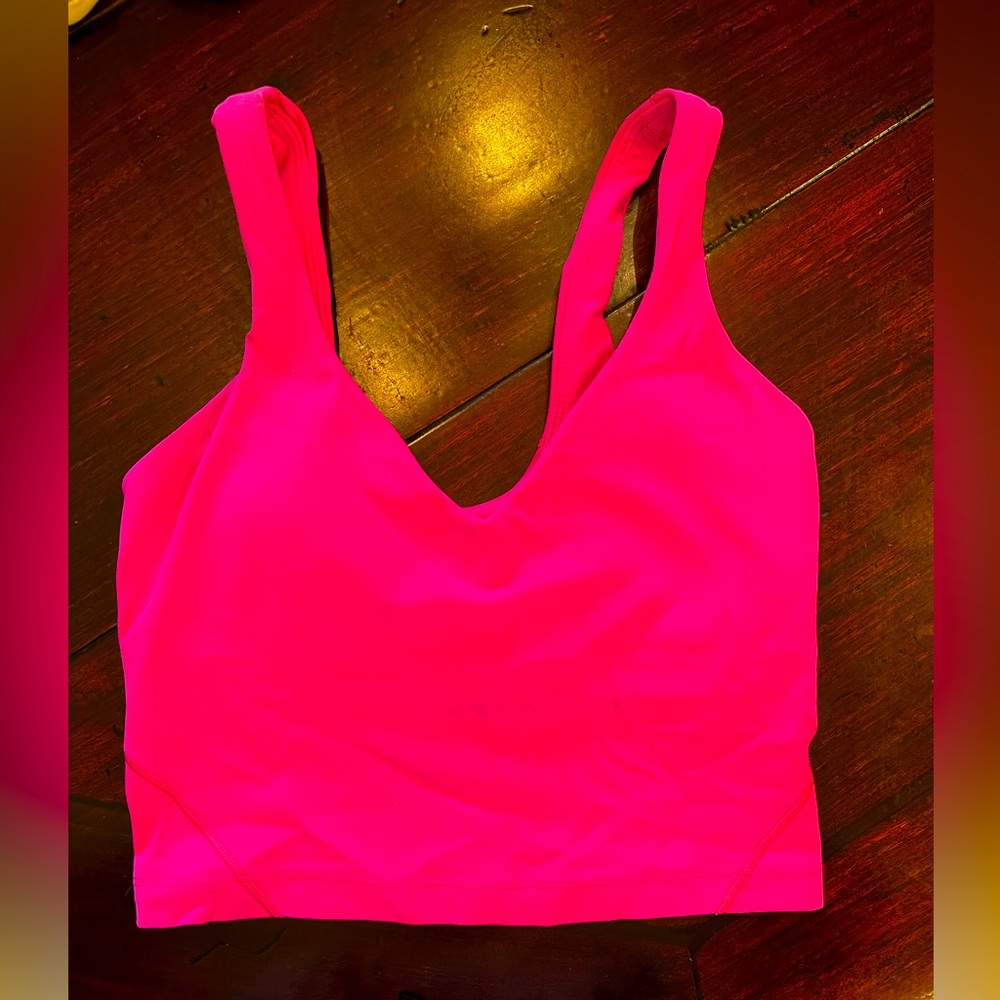 Lululemon Align Tank top, hot pink, size 2.